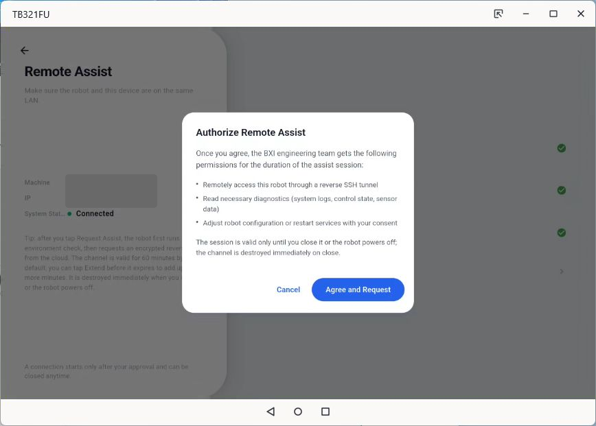 Remote Assistance consent